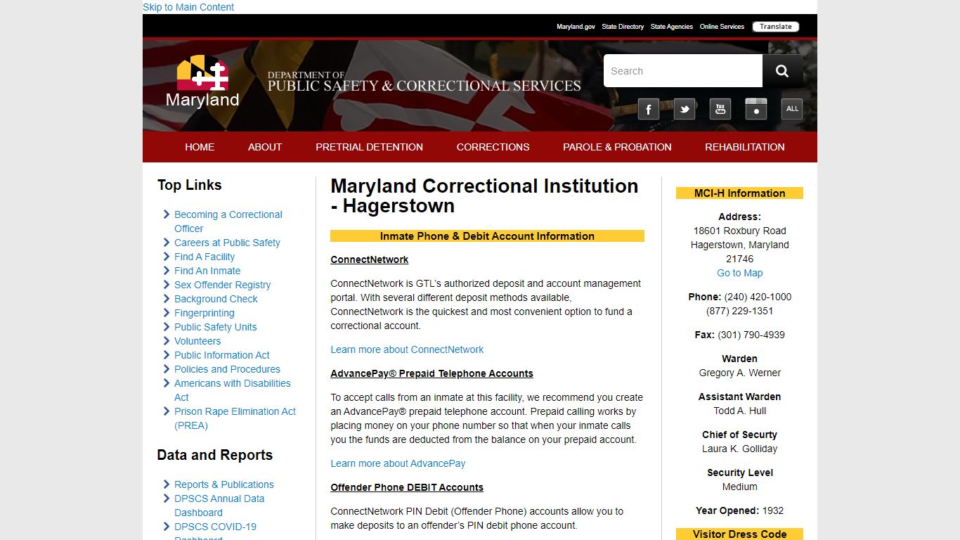 Maryland Correctional Institution - Hagerstown